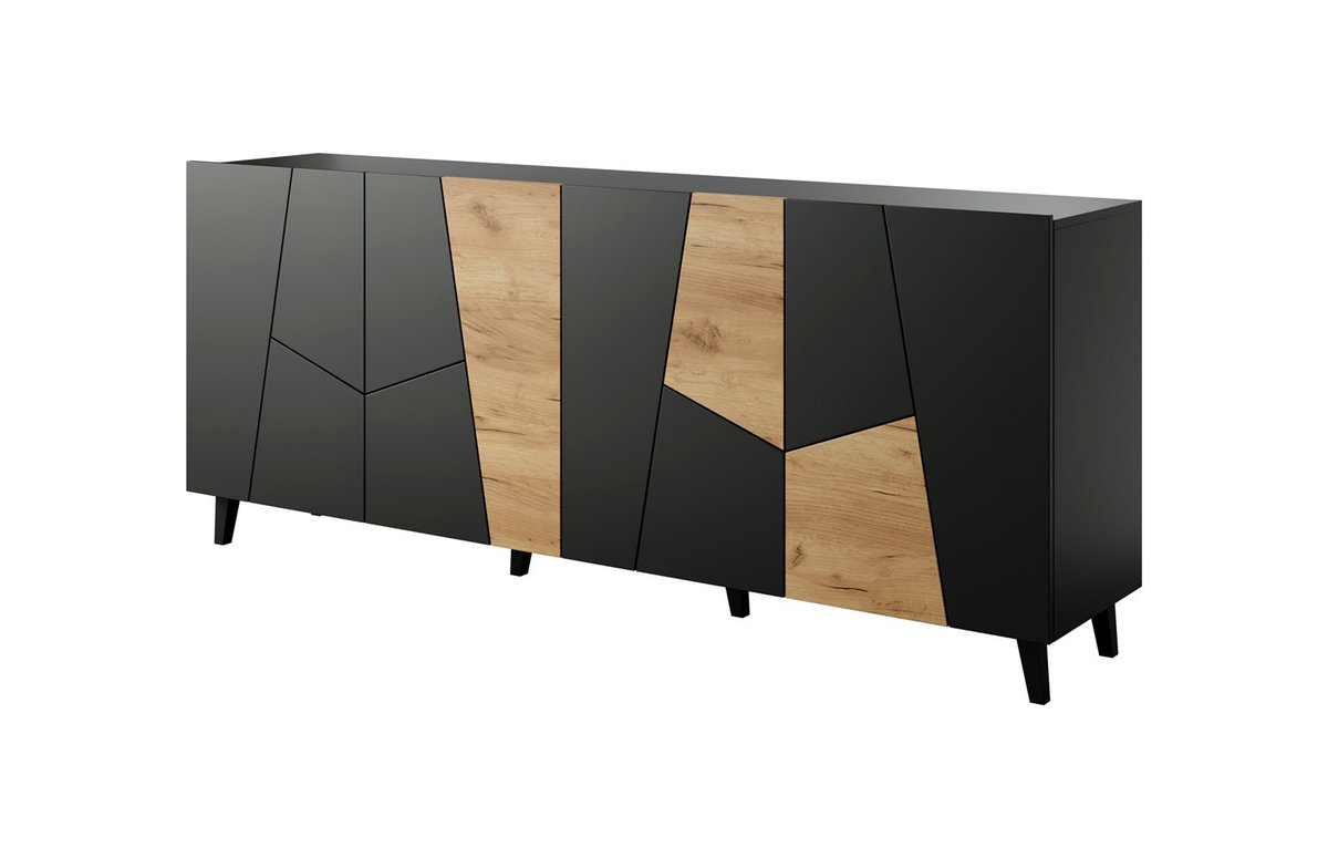 Komoda ETNA 200x42x82 czarny m