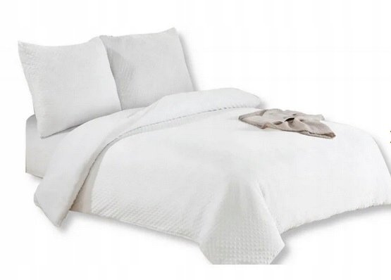 Komplet Pościeli 160X200 Kora Biała Bawełna