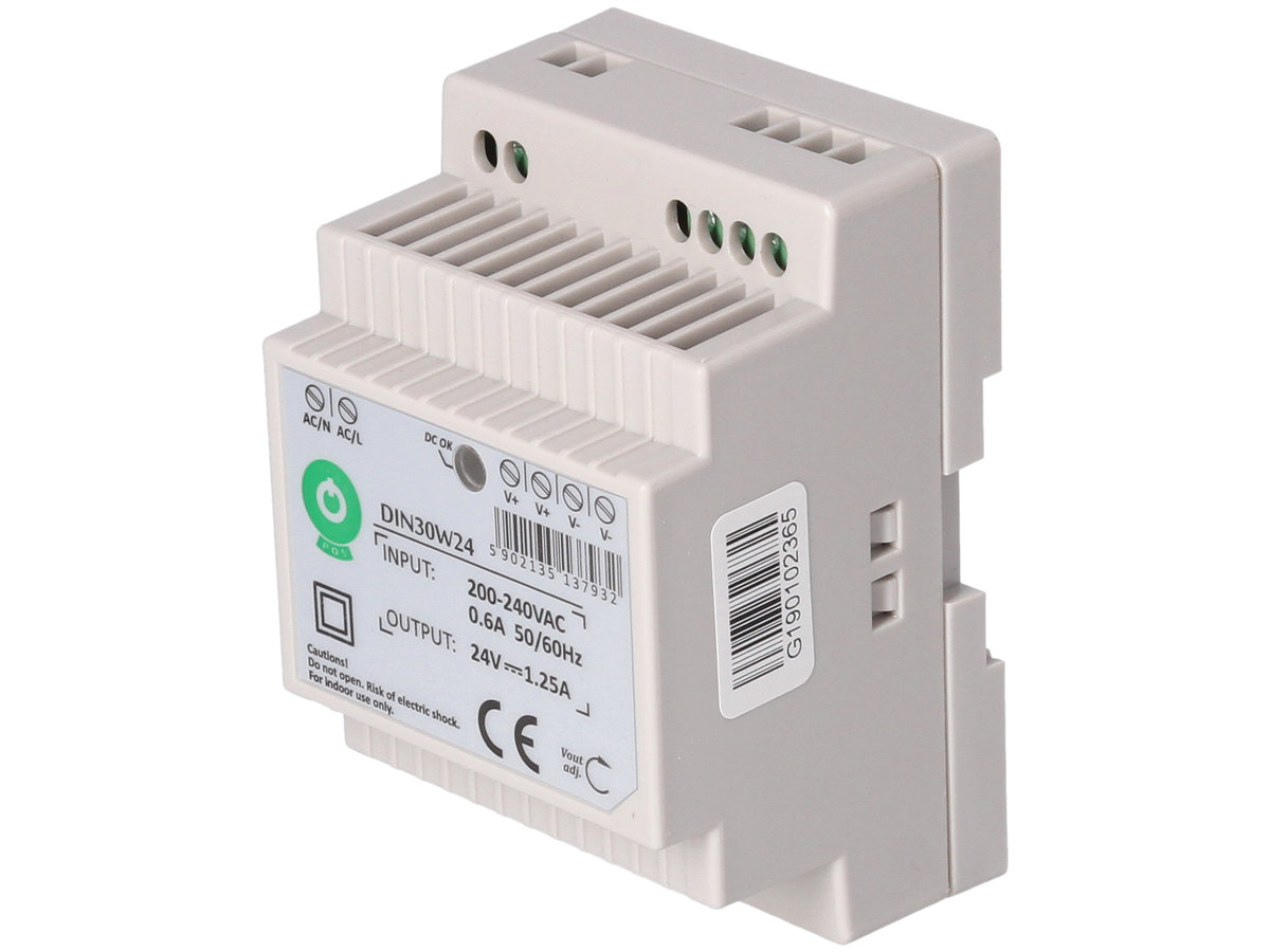 Zasilacz na szynę DIN DIN30W24 24V DIN30W24