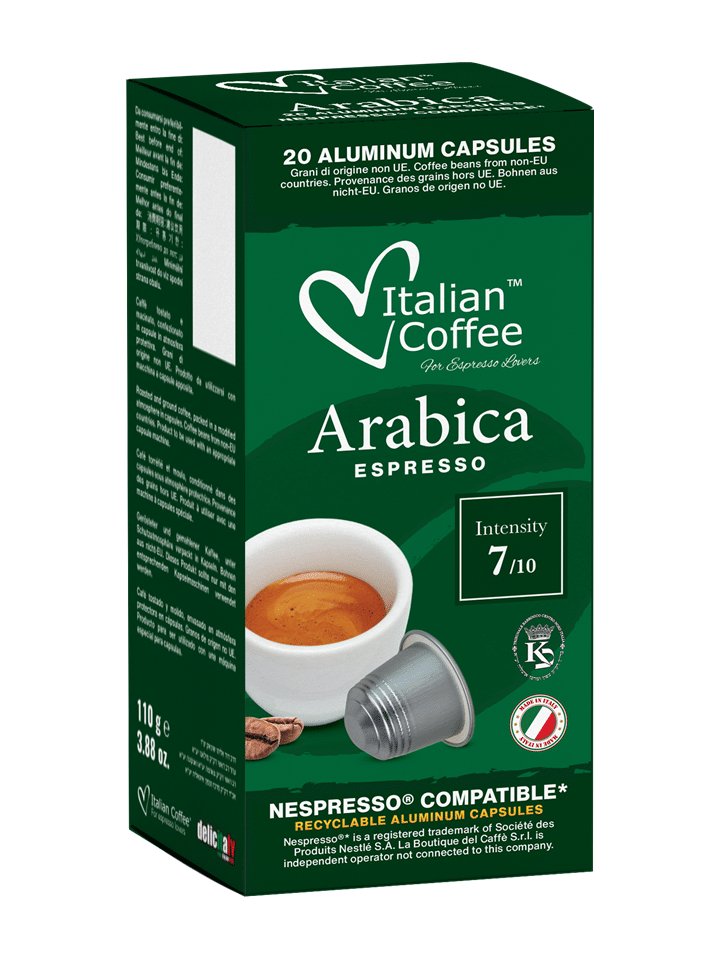 Arabica Espresso kapsułki aluminiowe do Nespresso - 20 kapsułek
