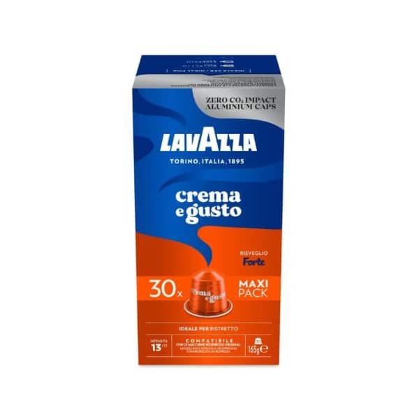 Lavazza Crema e Gusto Forte 30 aluminiowych kapsułek do Nespresso