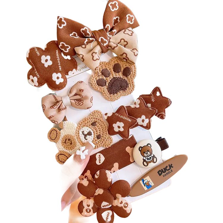 Komplet spinek, wsuwek do włosów Dziewczęcy Beż typ XXII