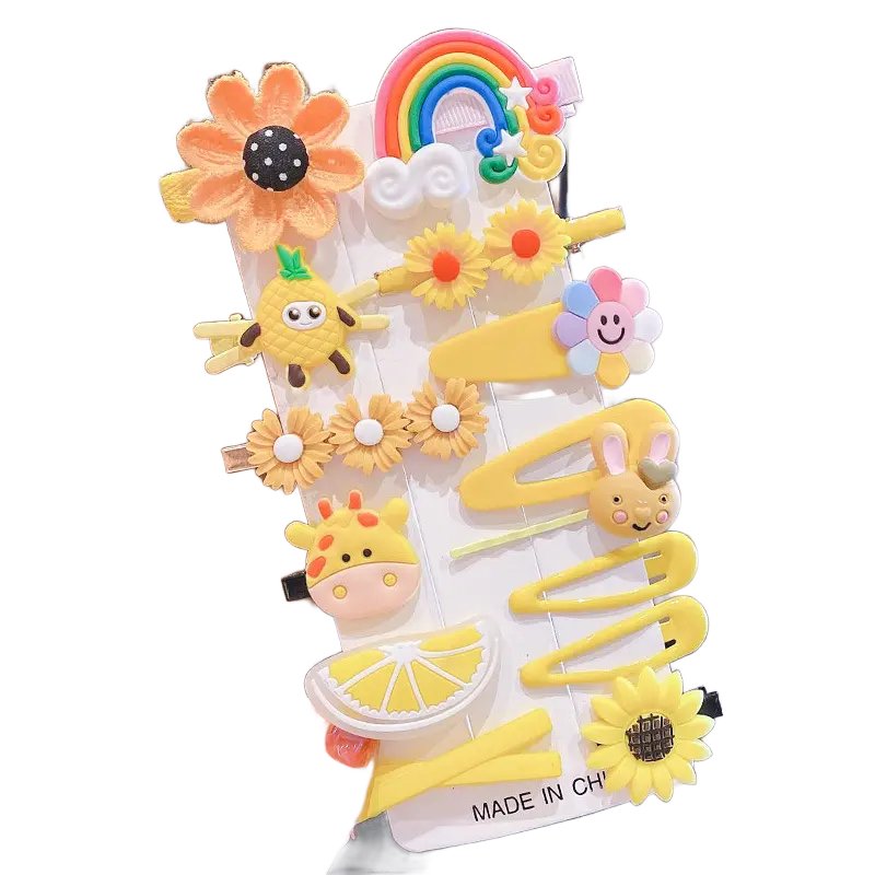 Zestaw wsuwek, spinek 14 sztuk dla Dziewczynki typ VII