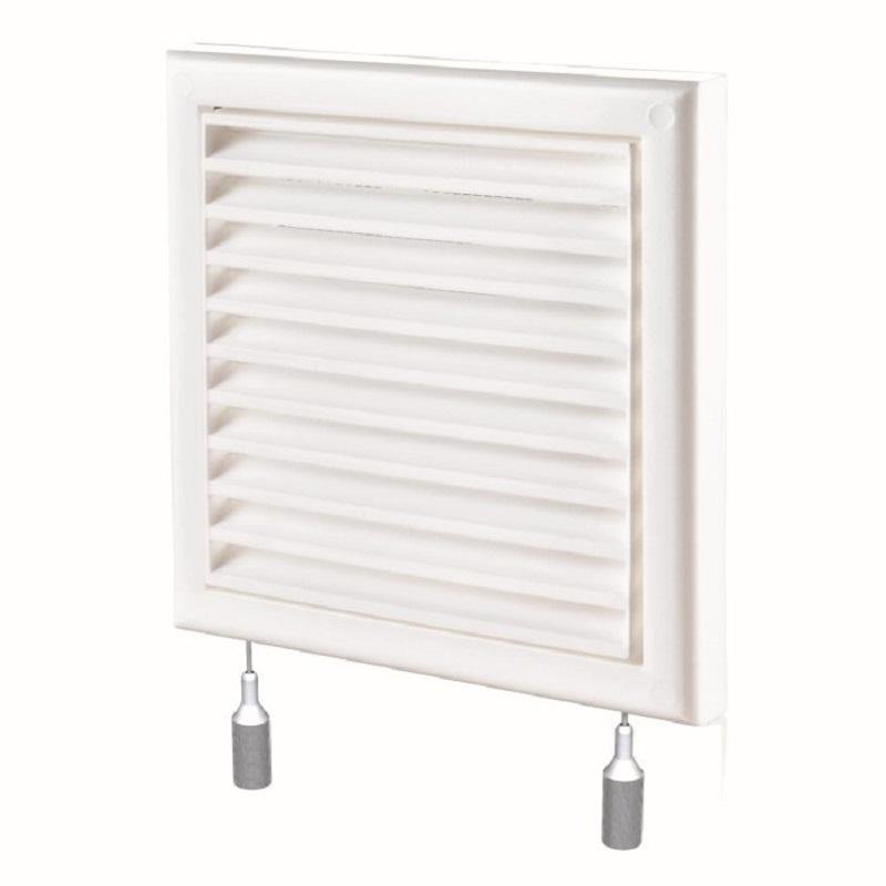 Vents Kratka wentylacyjna regulowana 180 x 180 mm fi 120 mm biała