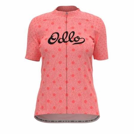 Koszulka tech. damska Odlo Stand-up collar s/s full zip ESSENTIAL C/O ODLO M