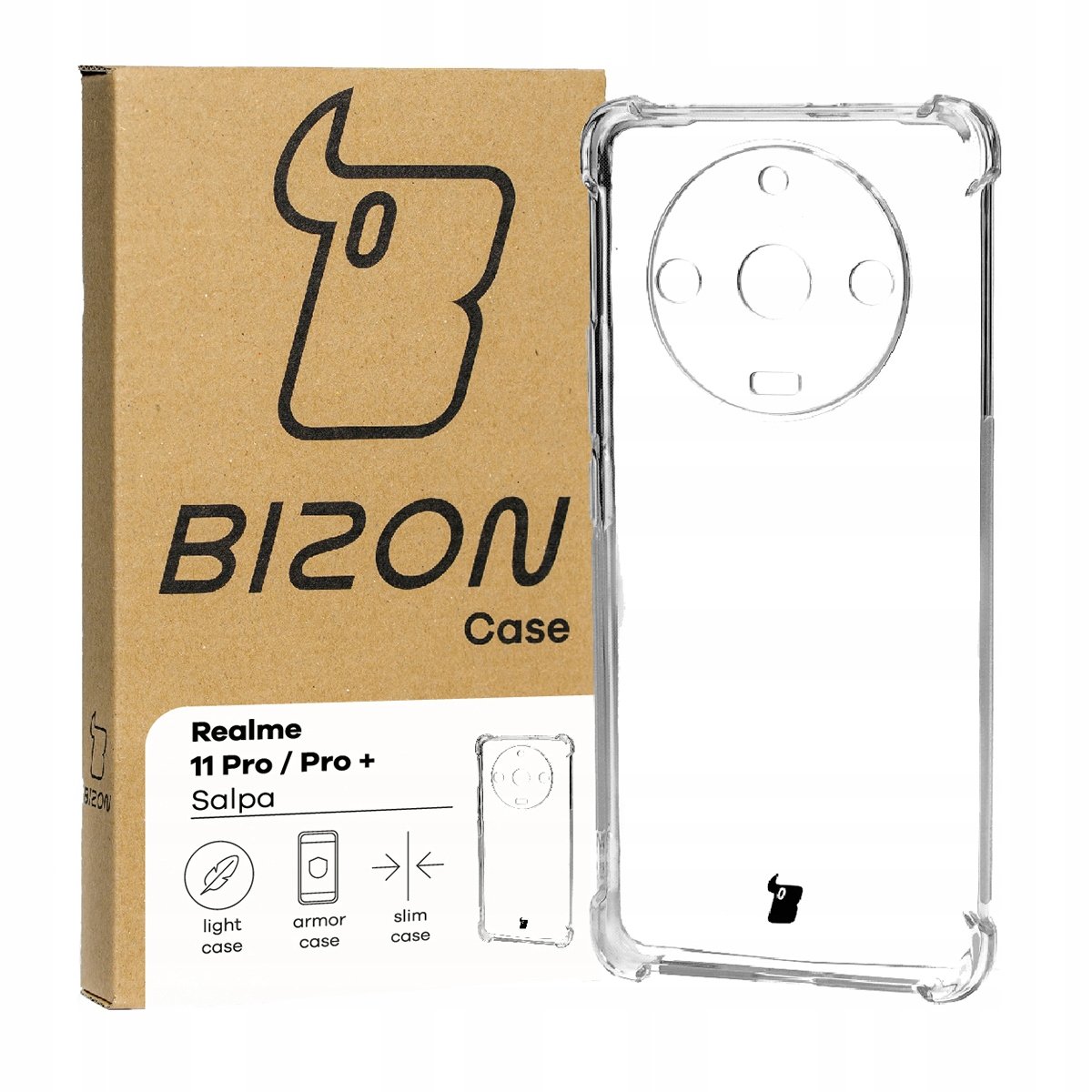 Etui przezroczyste Bizon do Realme 11 Pro/11 Pro+