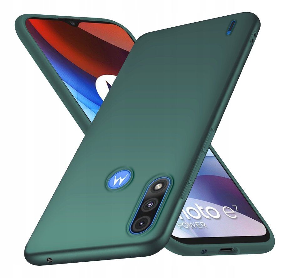 Nakładka Matt TPU do Motorola Moto E7 Power  zielony las