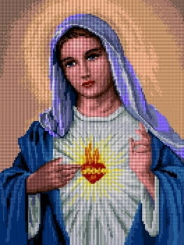 Zestaw do haftu krzyżykowego Serce Maryi (7254)