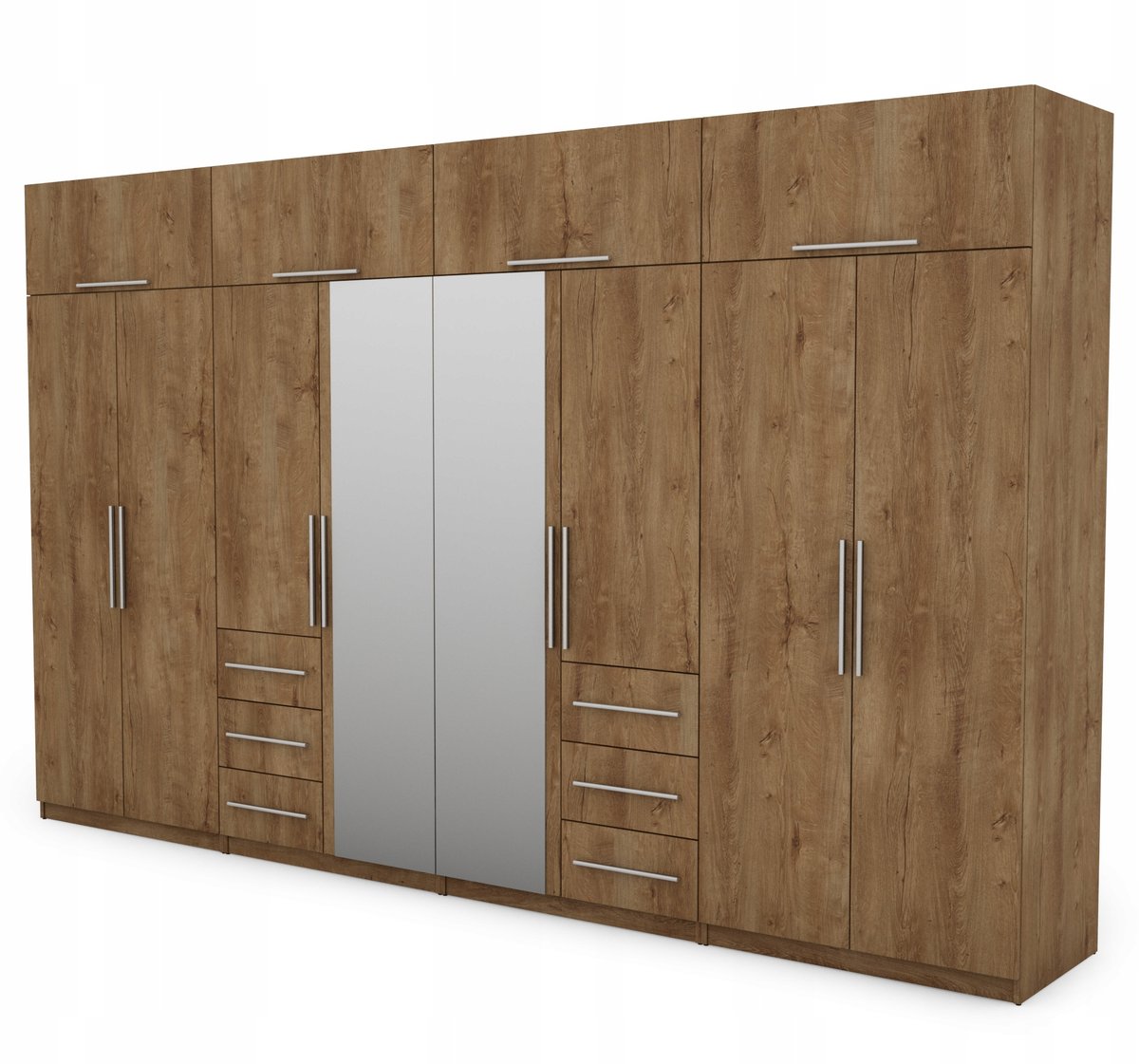 Szafa garderoba z lustrem 360 cm nowoczesna meble