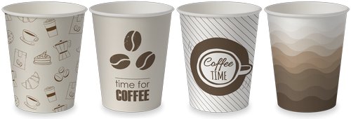 Kubek papierowy 250ML 50szt. COFFE MIX