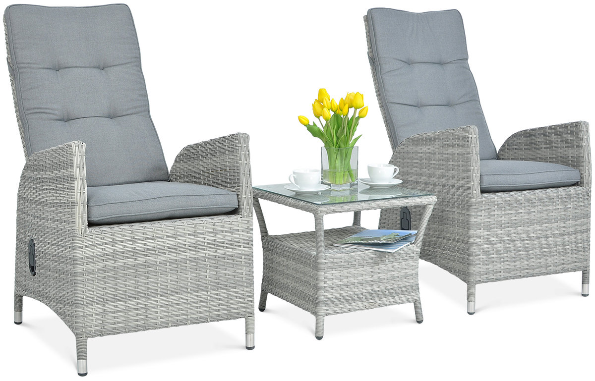 Zestaw Wypoczynkowy Malta Duo Stone Grey