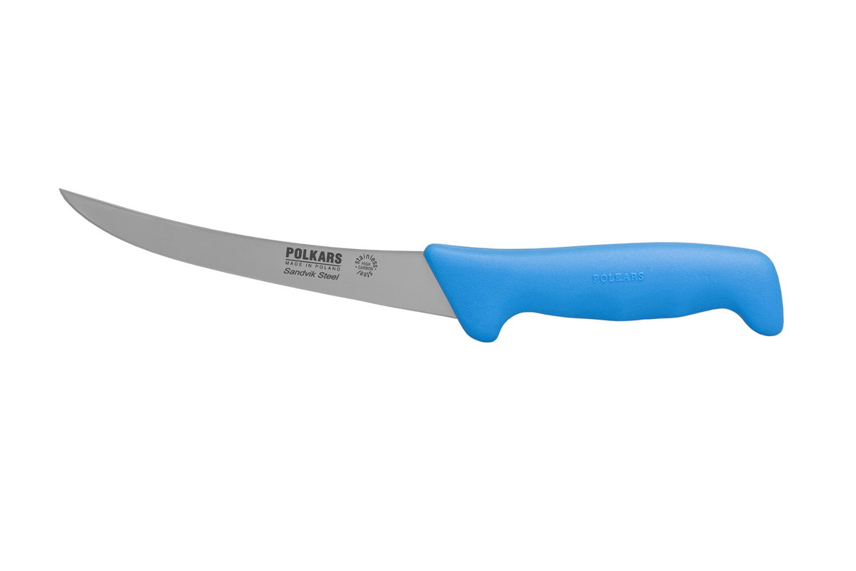 Polkars SANDVIK nóż rzeźniczy nr. 02 (15 cm) niebieski