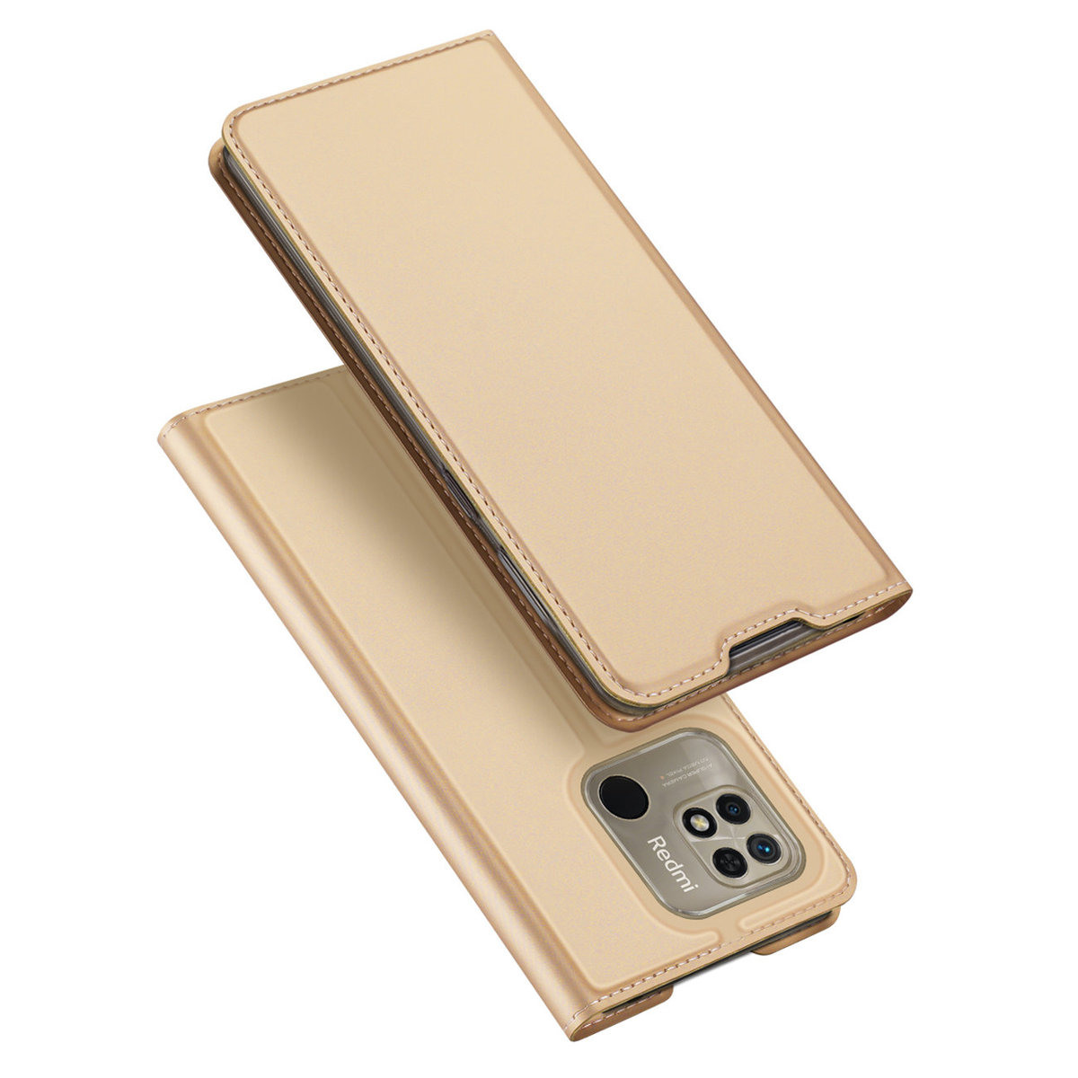 Dux Ducis Skin Pro etui z klapką Xiaomi Redmi 10C złoty