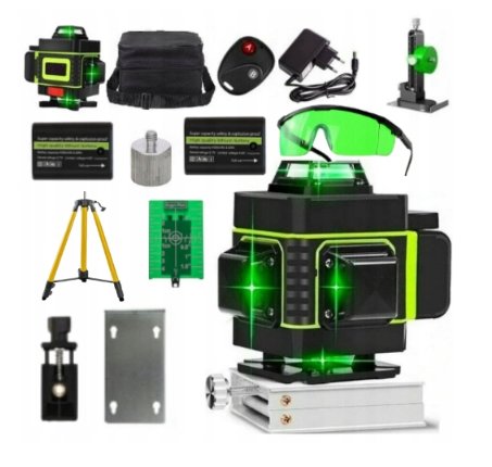 Poziomica Laserowa 360 Laser Krzyżowy Duży Statyw