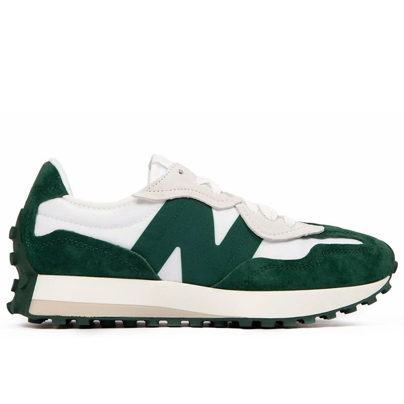 Buty New Balance U327WEL - zielono-białe