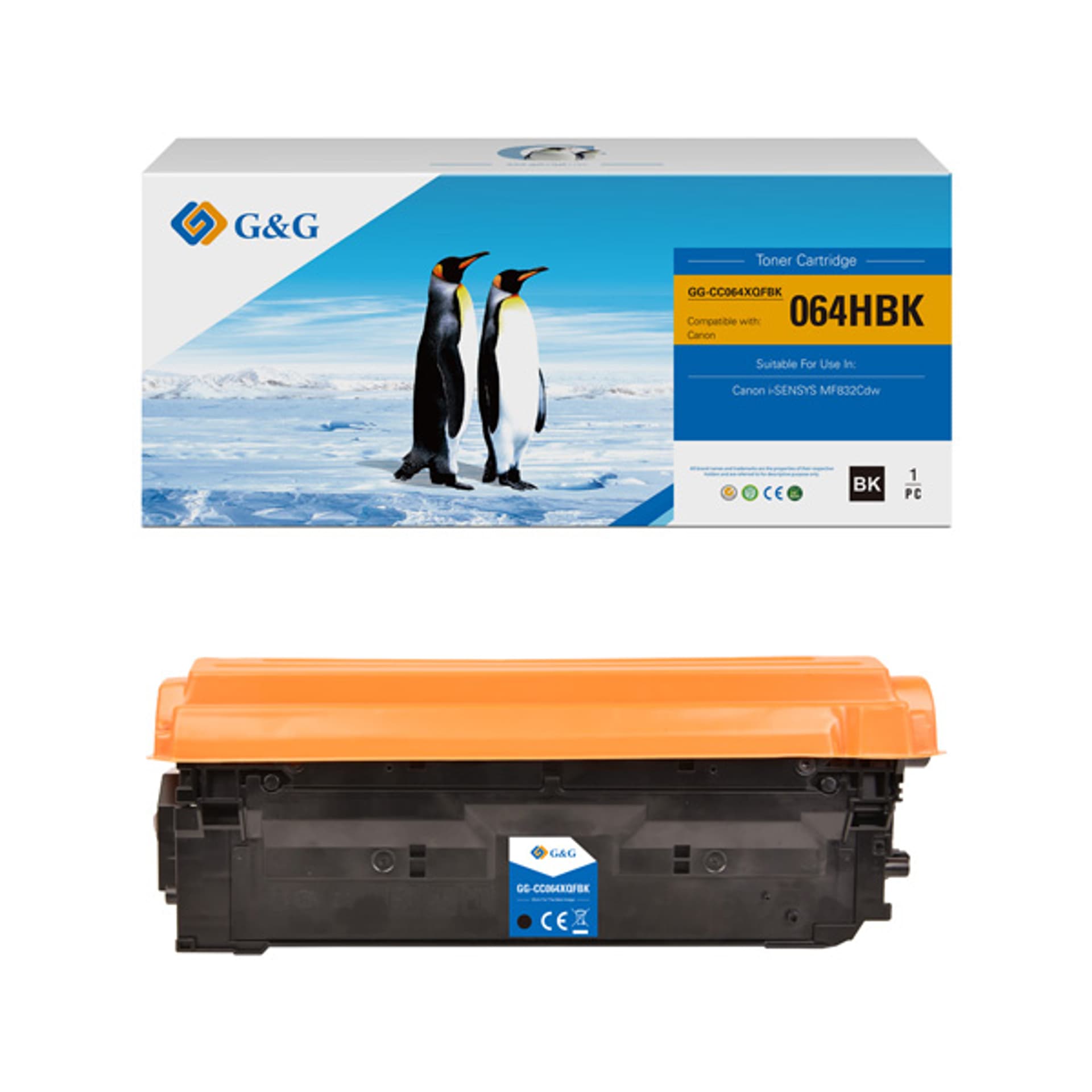 G&G kompatybilny toner z 064 H BK, black, 13400s, NT-CC064XQFBK-RC, high capacity, dla Canon i-SENSYS MF832Cdw, N