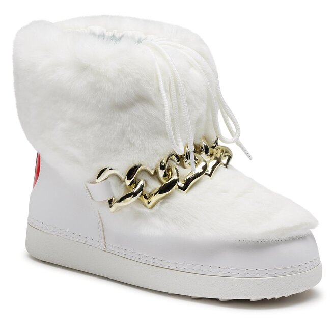 Śniegowce LOVE MOSCHINO JA24252G0HJW0100 Bianco