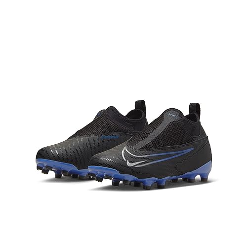 Nike Phantom Gx buty piłkarskie, czarne/chromowane Hyper Royal, 36 EU, Black Chrome Hyper Royal, 36 EU