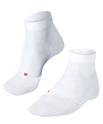 FALKE Mężczyźni Skarpety do biegania RU4 Endurance Short M SSO Bawełna przeciw pęcherzom cienkie 1 Para, Biały (White 2000), 42-43