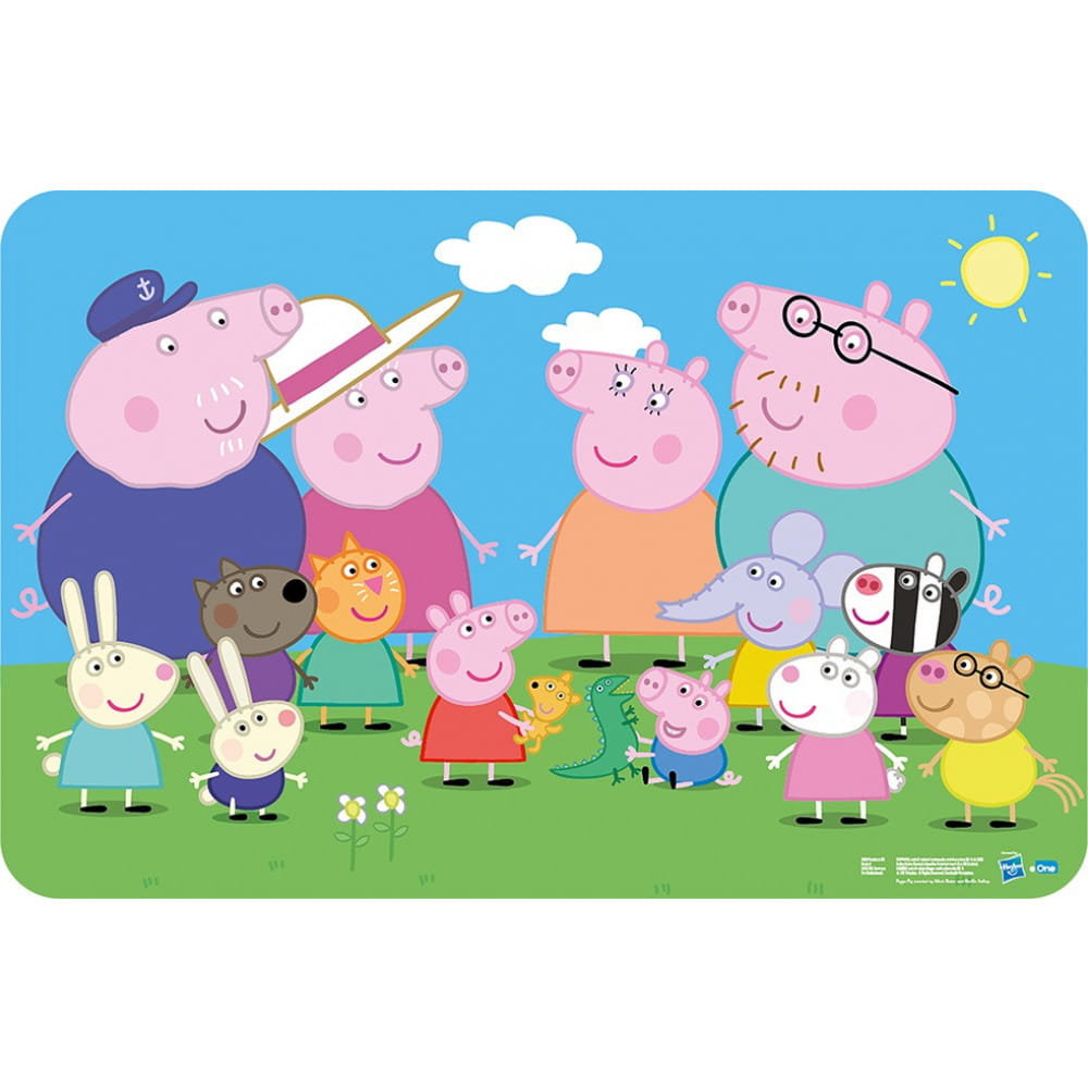 Zdjęcia - Obrus / serwetka Podkładka Duża Mata Na Biurko Stół Świnka Peppa 43 X 28 Cm