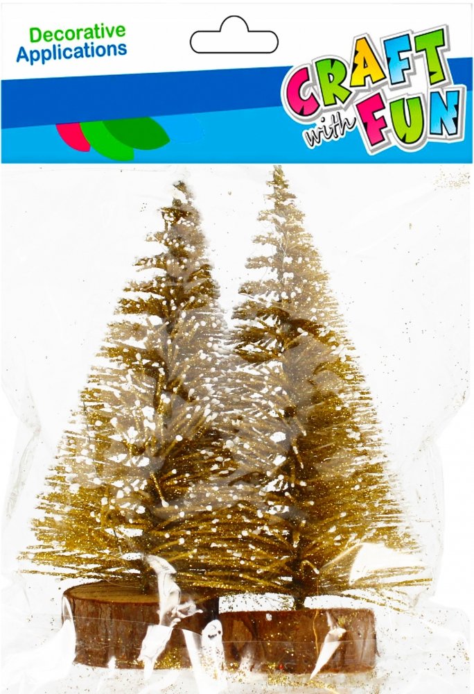 Craft With Fun, Ozdoba dekoracyjna Boże Narodzenie, Choinka, 10 cm, 501482