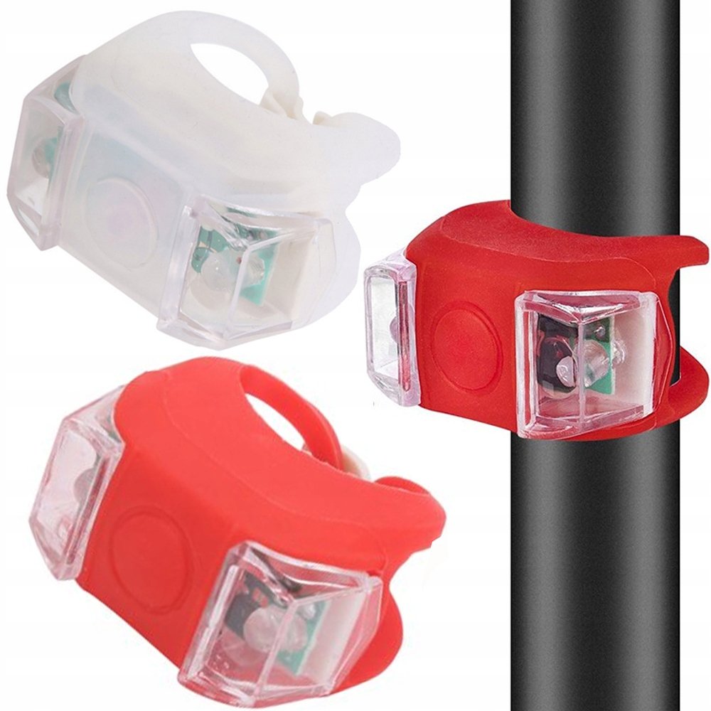 OŚWIETLENIE ROWEROWE LAMPKI LED PRZÓD TYŁ 2 SZT