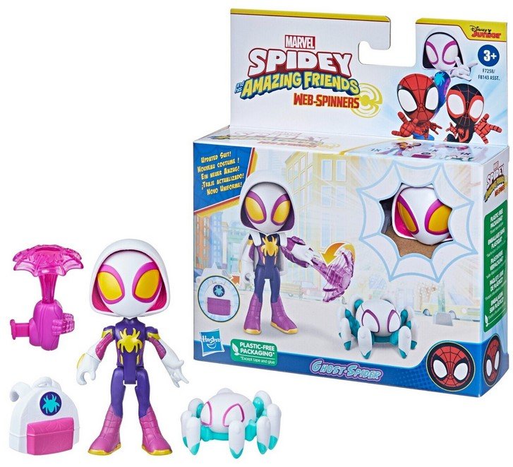 Spider-Man, Spidey i Super-Kumple Figurka z Akcesoriami - Ghost Spider, F72585