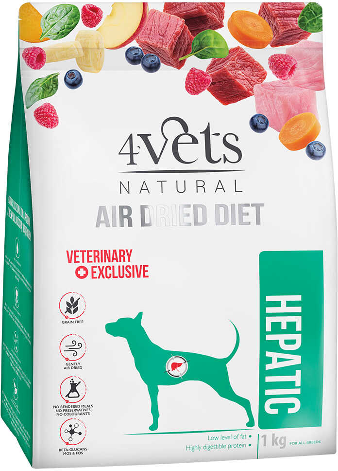 4Vets Natural Canine Hepatic - 2 x 1 kg