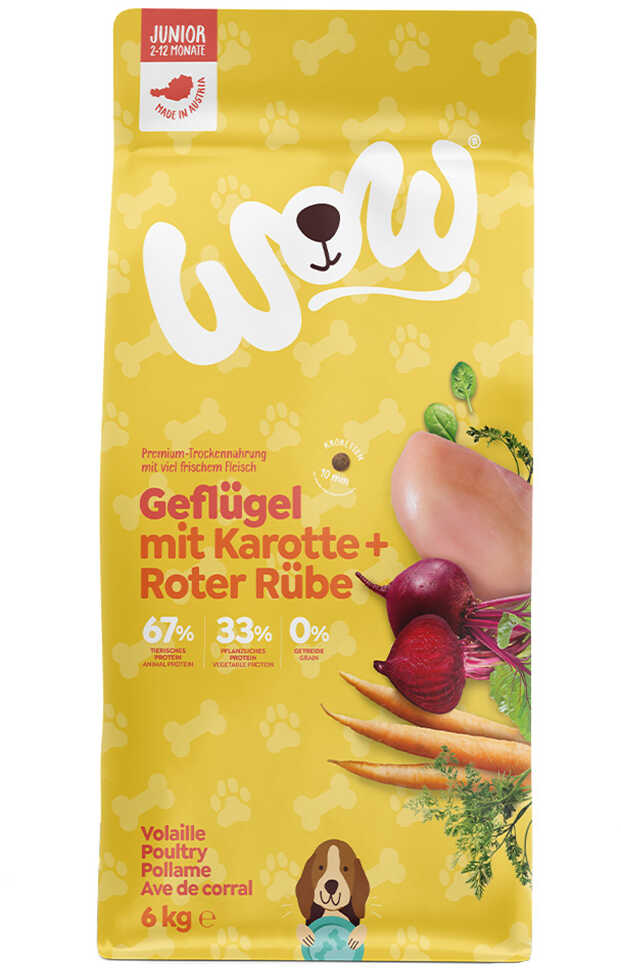 WOW Junior, drób - 2 x 6 kg Dostawa GRATIS!