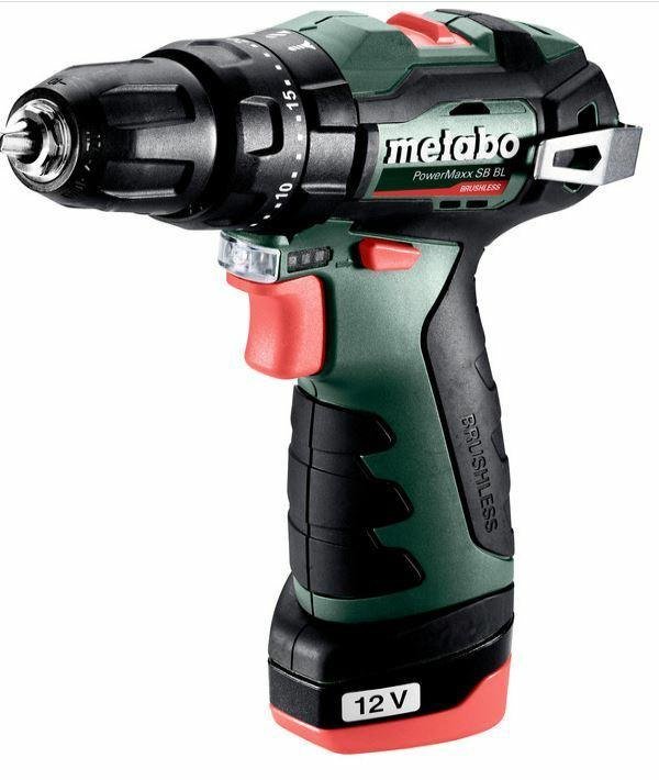 metabo.wkrętarka ud. 12v 38/20nm 2x2,0ah sb bl