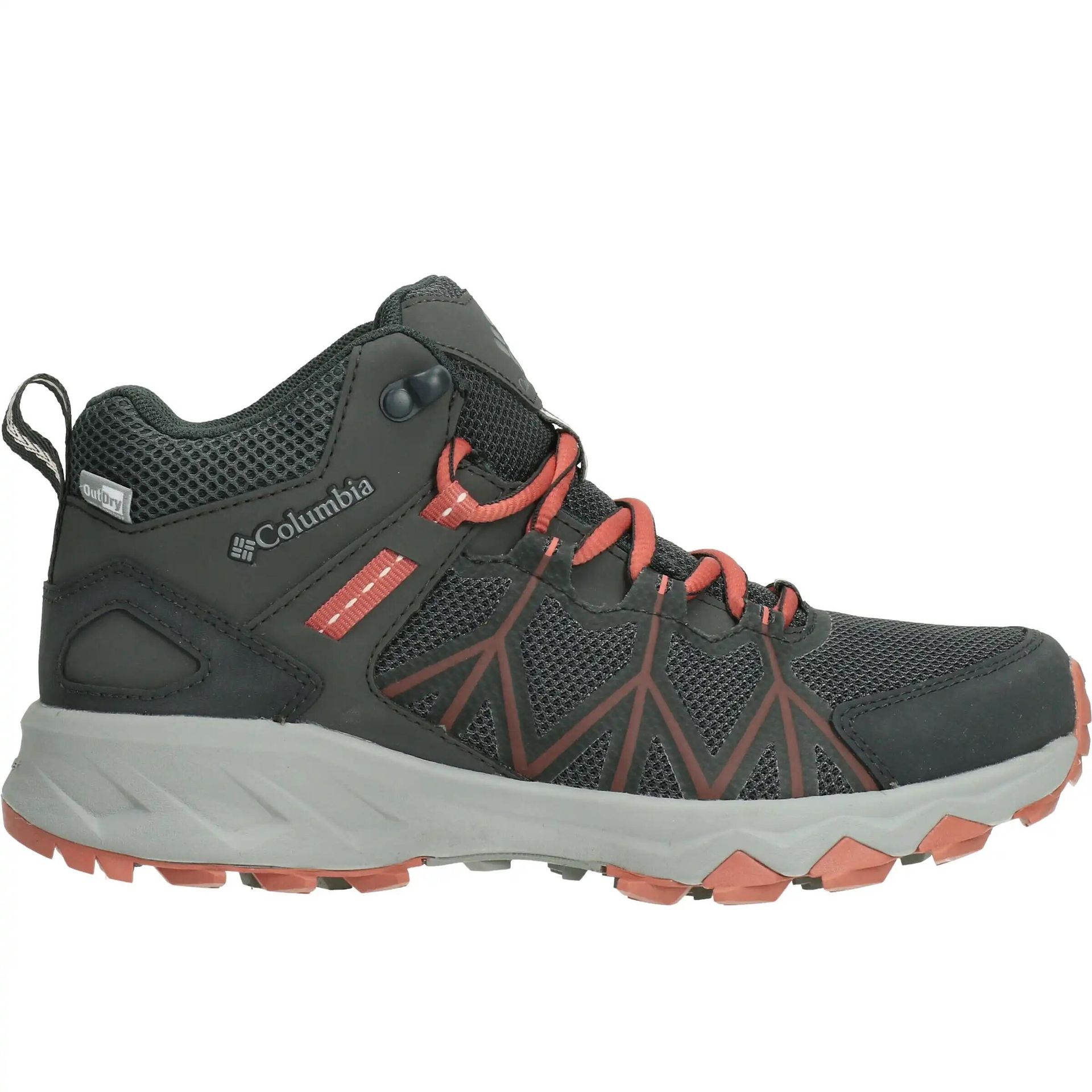 Columbia Peakfreak II Mid Outdry damskie buty trekkingowe, ciemnoszare, Dark Coral, rozmiar 36,5, Ciemnoszary, ciemny koralowy, 36.5 EU