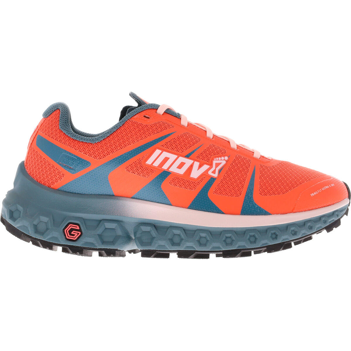 Damskie buty do biegania Inov-8 Trailfly Ultra G 300 Max W (S) Coral/Graphite  UK 5
