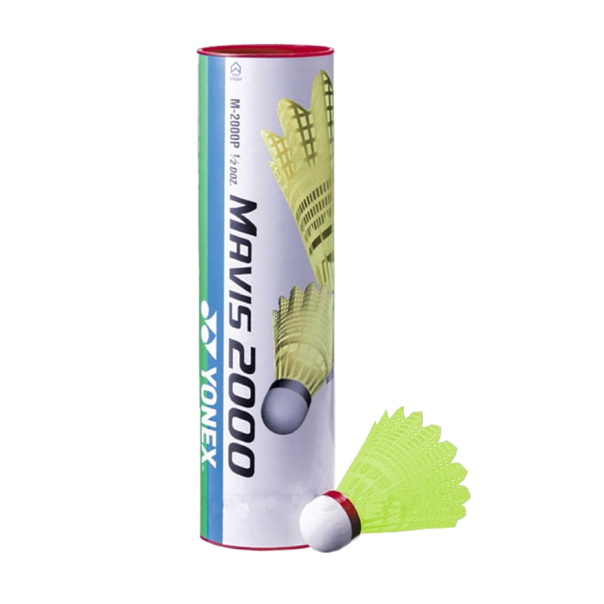 Lotki Do Badmintona Yonex Mavis 2000 Żółte Szybkie 6 szt