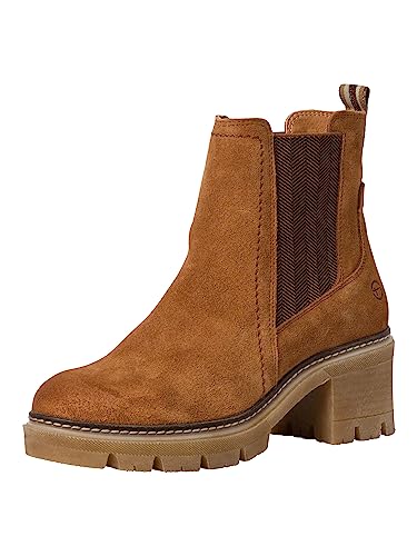 Tamaris Damskie botki 1-1-25936-41, koniak, 39 EU