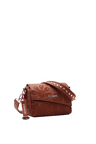 Desigual Women's BOLS_Dejavu Phuket Mini, Brown, brązowy