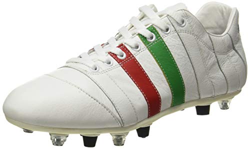 Pantofola d'Oro Buty piłkarskie Biały/Zielony/Czerwony EU, Biały Zielony Czerwony, 43 EU