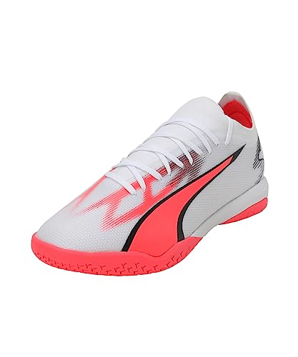 PUMA Męskie buty piłkarskie Ultra Match It, Puma White PUMA Black Fire Orchidea, 48.5 EU