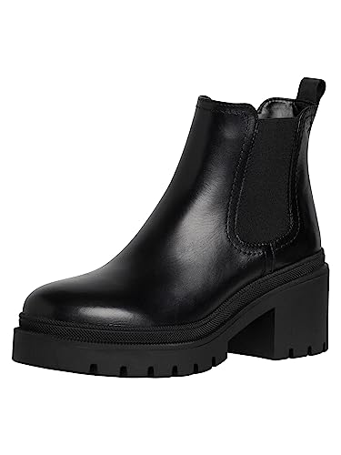 Tamaris Damskie botki 1-25459-41, czarna skóra, 40 EU