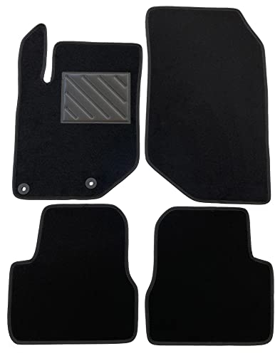 Maty Peugeot 208 II od 11/2018-, Peugeot 2008 II od 01/2020- Dostosowane, antypoślizgowe, wzmocnione gumowe listwy