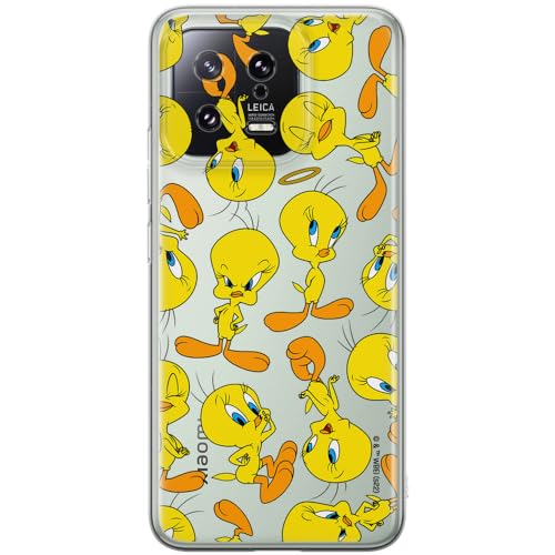 ERT GROUP etui na telefon Xiaomi 13, case oryginalny i oficjalnie licencjonowany przez Looney Tunes, wzór Tweety 010, optymalnie dopasowane, plecki z TPU częściowo przeźroczyste
