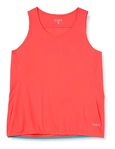 CMP Damski oddychający tank top z powłoką antybakteryjną różowy Gloss. D46