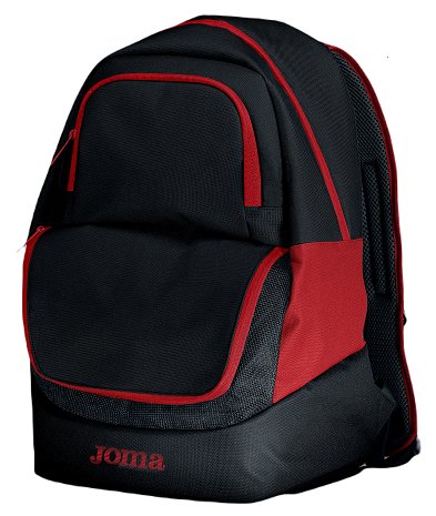 Joma Diamond Ii  Backpack Black Red 400235.106 S Negro-Rojo