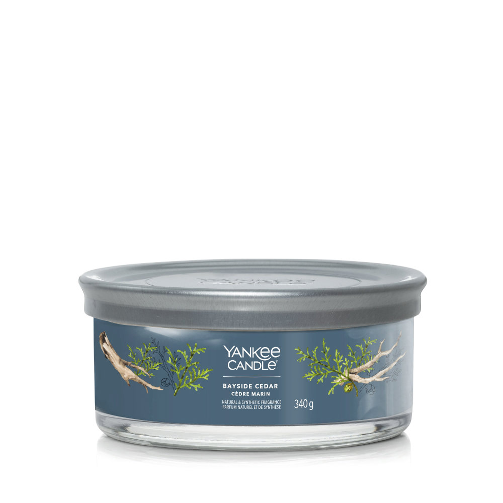 Yankee Candle Świeca zapachowa Bayside Cedar tumbler elipsa