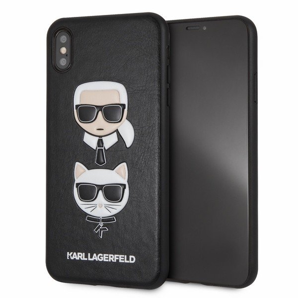 Karl Lagerfeld Etui hardcase KLHCI65KICKC iPhone Xs Max czarny Karl&Choupette + EKSPRESOWA 24H KLHCI65KICKC