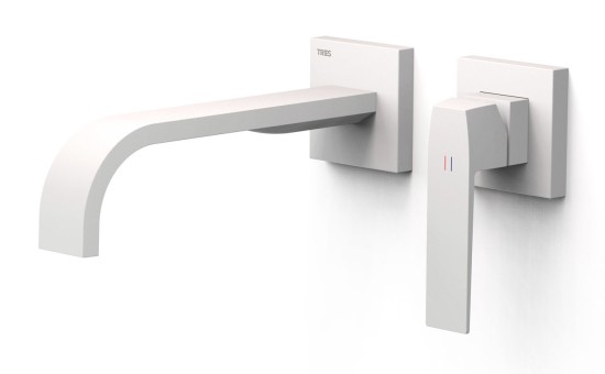 Bateria umywalkowa TRES Slim Exclusive Biel Matowa 20230004BM