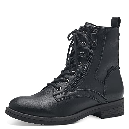 Tamaris Damskie botki 1-1-25107-41, czarny, 38 EU