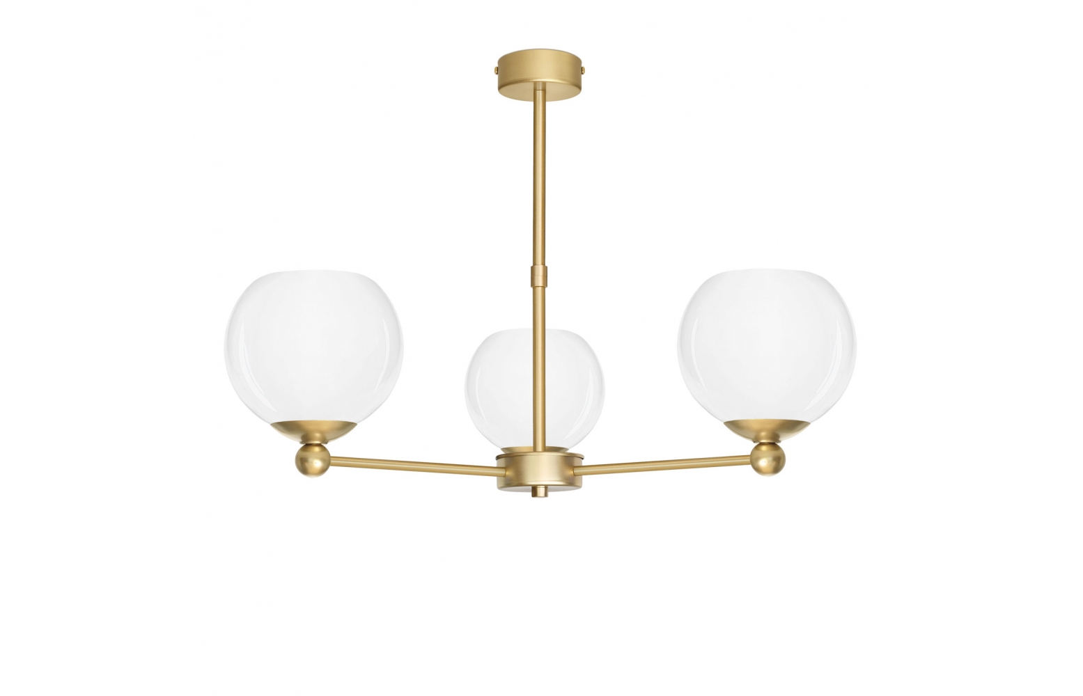 3-punktowy złoty żyrandol do pokoju KL-S3AU