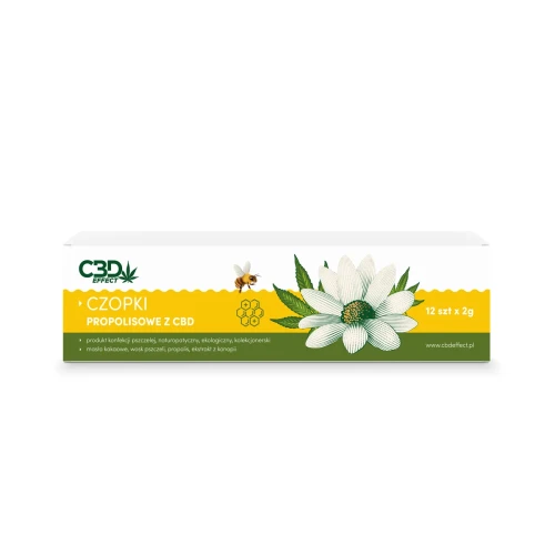 Czopki propolisowe z CBD 12szt X 2g