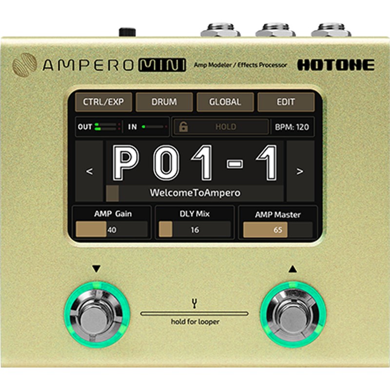 Hotone Ampero Mini MT Mustard - multiefekt gitarowy