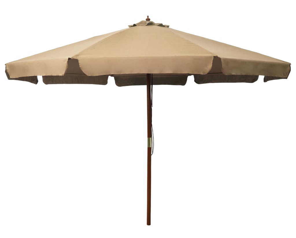 Okrągły parasol ogrodowy taupe T4-W93